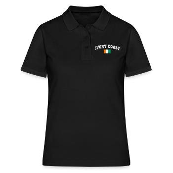 Elfenbeinküste - Frauen Polo Shirt - Schwarz - Vorne - Ailine (174cm)