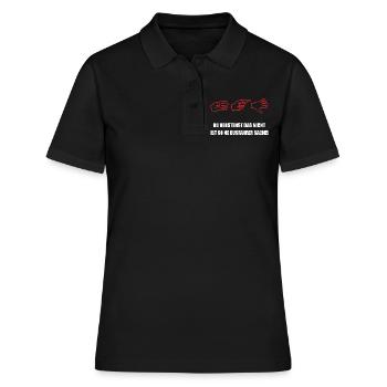Busfahrer T-Shirt - 415 Busfahrer Gruß für Fahrer - Frauen Polo Shirt - Schwarz - Vorne - Ailine (174cm)
