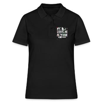 Mes costumes sont dans la lessive - Polo Femme - noir - Devant - Ailine (174cm)