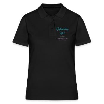 Optiker Augenarzt Optik - Frauen Polo Shirt - Schwarz - Vorne - Ailine (174cm)