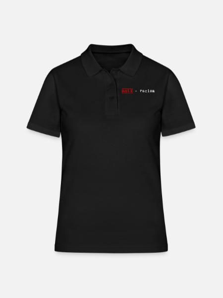 Anti-racisme - Polo Femme - noir