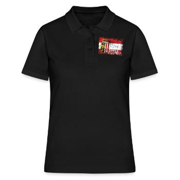 Oberösterreich - Österreich Upper Austria / Linz - Frauen Polo Shirt - Schwarz - Vorne - Ailine (174cm)