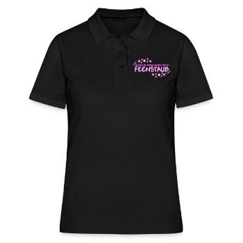 Spruch mit Feenstaub - Frauen Polo Shirt - Schwarz - Vorne - Ailine (174cm)