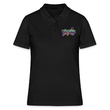 Bonn Deutschland Stadt Graffiti Spray Sprayer - Frauen Polo Shirt - Schwarz - Vorne - Ailine (174cm)