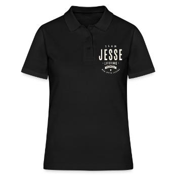 Team Jesse Lebenslanges Mitglied - Frauen Polo Shirt - Schwarz - Vorne - Ailine (174cm)
