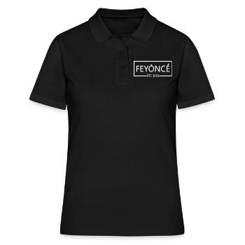 Feyoncé Est. 2023 - Braut zu werden - Verlobungsfeier - Frauen Polo Shirt - Schwarz - Vorne - Ailine (174cm)