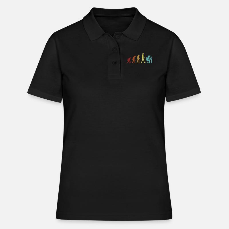 Programmer Evolution Softwareingenieur Coder - Frauen Polo Shirt - Schwarz