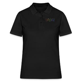 Climbing LGBT Rainbow Bouldern Sportklettern - Frauen Polo Shirt - Schwarz - Vorne - Ailine (174cm)