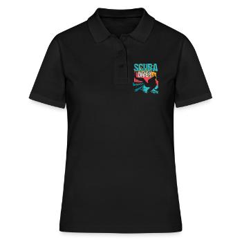 Plongée Scuba Plongée - Polo Femme - noir - Devant - Ailine (174cm)