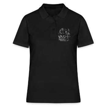 Juments et étrangleurs - Cauchemars fantomatiques - Polo Femme - noir - Devant - Ailine (174cm)