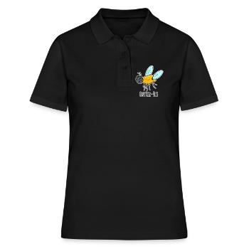 Mouche au beurre - Mouche au beurre Flat Joke - Polo Femme - noir - Devant - Ailine (174cm)