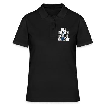 Till Death Do Us Fright Horror Design - Frauen Polo Shirt - Schwarz - Vorne - Ailine (174cm)