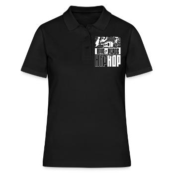 Amour de la paix Hip Hop Musique Danseur Hiphop Rap - Polo Femme - noir - Devant - Ailine (174cm)