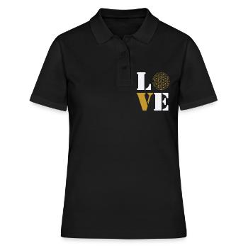 Amour fleur de vie - Polo Femme - noir - Devant - Ailine (174cm)