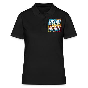 Helau Again Carnaval Carnaval - Polo Femme - noir - Devant - Ailine (174cm)