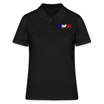 Paris - Frauen Polo Shirt - Schwarz - Vorne - Ailine (174cm)