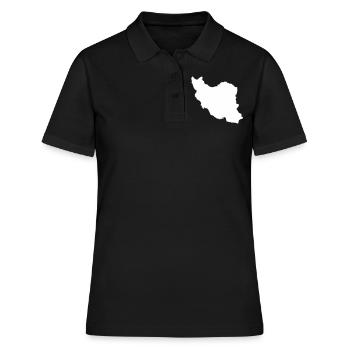 Iran - Frauen Polo Shirt - Schwarz - Vorne - Ailine (174cm)