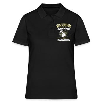 Dachdecker Dächer Decken Dachdecken - Frauen Polo Shirt - Schwarz - Vorne - Ailine (174cm)