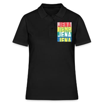 Jena Allemagne City Skyline Accueil Amour - Polo Femme - noir - Devant - Ailine (174cm)