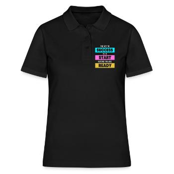 Unternehmer Workaholic - Frauen Polo Shirt - Schwarz - Vorne - Ailine (174cm)
