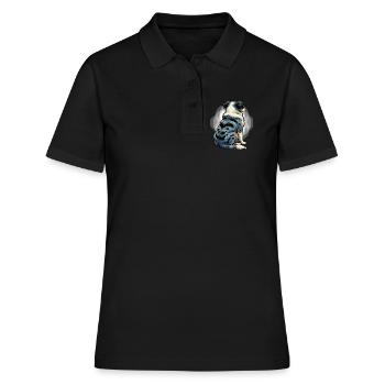 Australian Shepherd Aussie Aussiebesitzer Aussies - Frauen Polo Shirt - Schwarz - Vorne - Ailine (174cm)