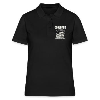 Cooler Papa Pizza Club Lustiger Vater Geschenk-Tee - Frauen Polo Shirt - Schwarz - Vorne - Ailine (174cm)