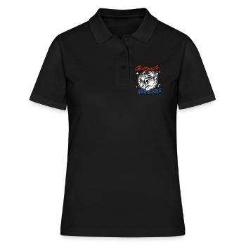 Fußball Shirt – Chase Goals Not Excuses - Frauen Polo Shirt - Schwarz - Vorne - Ailine (174cm)