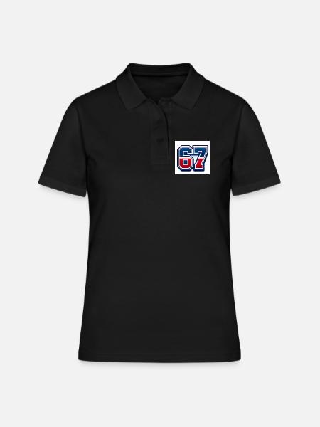 67 Numéro patriotique - Polo Femme - noir