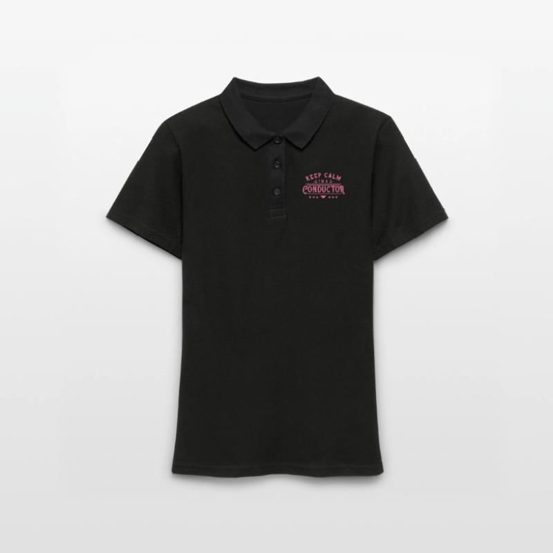 Bleib ruhig ich bin ein Dirigent Dirigentin Sprüch Frauen Polo Shirt
