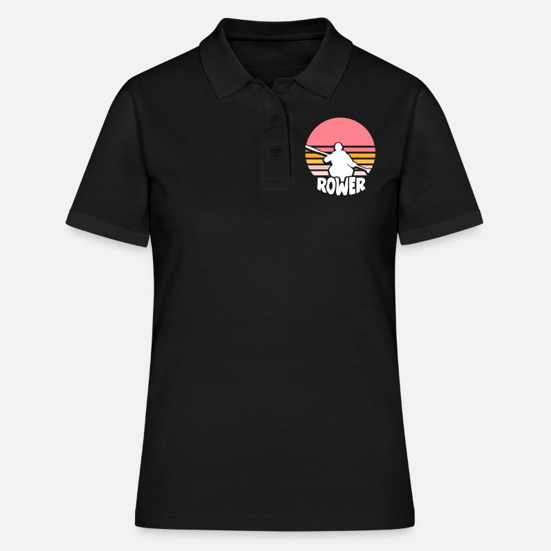 Rowing Rowing Boat Rowing Rowing Rowing - Women's Polo Shirt - black