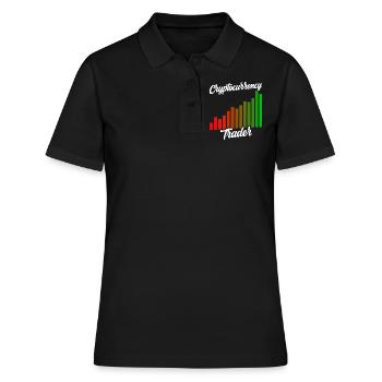 Cryptocurrency Traders Crypto Crypto Trader - Polo Femme - noir - Devant - Ailine (174cm)