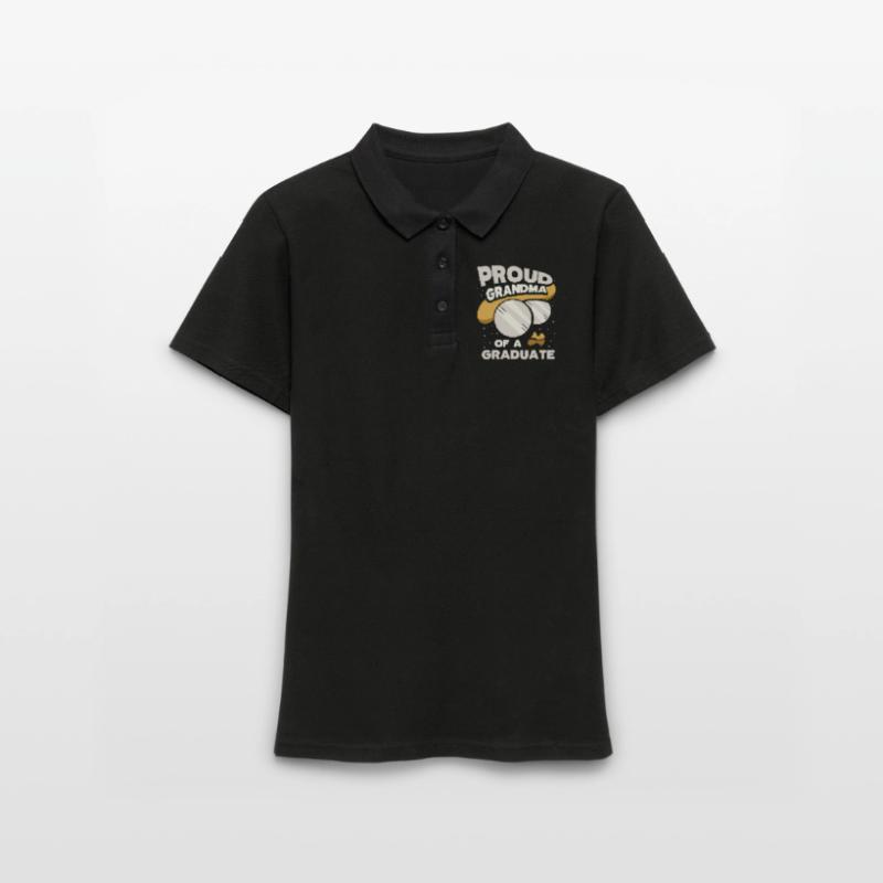 Stolze Großmutter Eines Absolventen Absolvent Frauen Polo Shirt