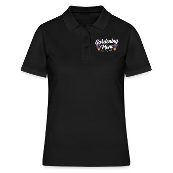 Jardin Maman Horticulture Jardinière Mère - Polo Femme - noir - Devant - Ailine (174cm)