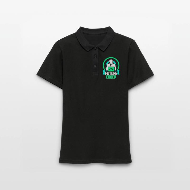 Zukünftiger Coder Coding Programmierer Code Frauen Polo Shirt