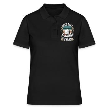 Bester Golf Caddie Aller Zeiten Golfer Golfen - Frauen Polo Shirt - Schwarz - Vorne - Ailine (174cm)