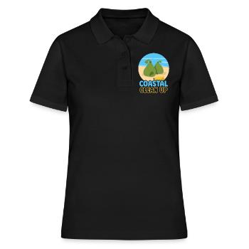 Coastal Cleanup Beach Beach Clean Up - Women's Polo Shirt - black - Front - Ailine (174cm)