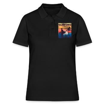 Surf Surf Surfer Planche de surf Surf - Polo Femme - noir - Devant - Ailine (174cm)