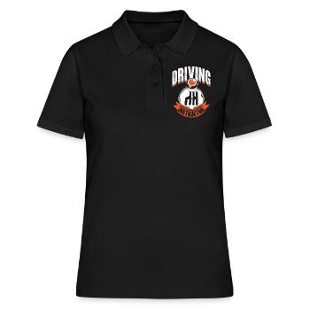 Fahrlehrer Fahrschule Fahrschüler Fahrstunde - Frauen Polo Shirt - Schwarz - Vorne - Ailine (174cm)