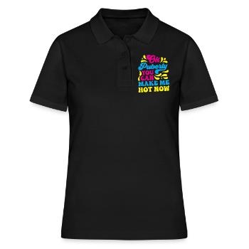 Ok puberté tu peux me rendre chaud maintenant - Polo Femme - noir - Devant - Ailine (174cm)