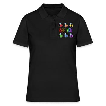 Gay Pride Homosexualité Gay Lesbienne Cadeau - Polo Femme - noir - Devant - Ailine (174cm)