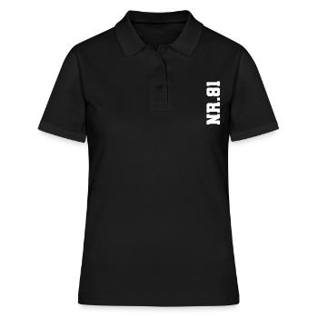 Number 81 NR. 81 - Frauen Polo Shirt - Schwarz - Vorne - Ailine (174cm)