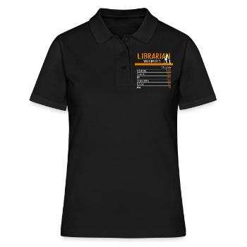Ingrédients bibliothécaires - Polo Femme - noir - Devant - Ailine (174cm)