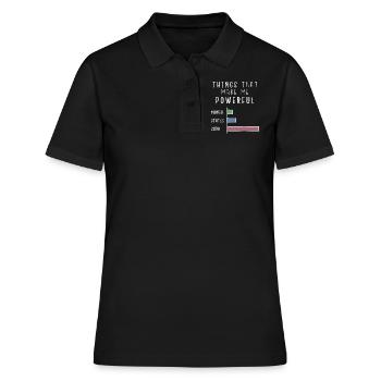 Linux T-Shirt - Ein super Geschenk - Frauen Polo Shirt - Schwarz - Vorne - Ailine (174cm)