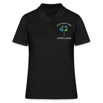 Acupuncturist Acupuncture Alternative Medicine - Frauen Polo Shirt - Schwarz - Vorne - Ailine (174cm)