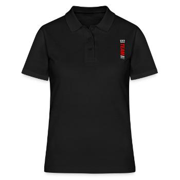122 TEAM One Hundred Twenty Two, 122, numero - Frauen Polo Shirt - Schwarz - Vorne - Ailine (174cm)