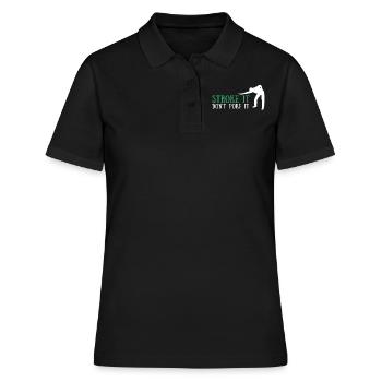 Billard Cue Sports Et Snooker Tournoi - Polo Femme - noir - Devant - Ailine (174cm)