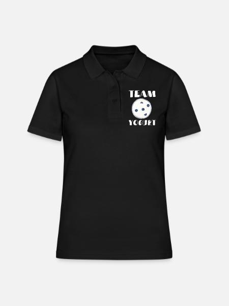 Probiotiques Produits laitiers, Yogourt glacé - Polo Femme - noir