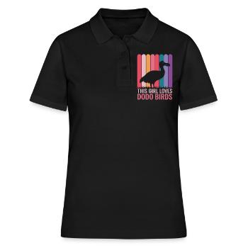 Dodo Dire Dodo Oiseau Fille Drôle Dodo Cadeau - Polo Femme - noir - Devant - Ailine (174cm)