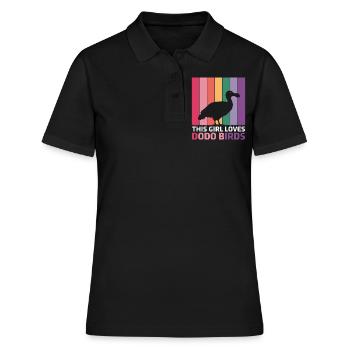 Dodo Dire Dodo Oiseau Fille Drôle Dodo Cadeau - Polo Femme - noir - Devant - Ailine (174cm)