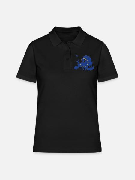 Europe - Polo Femme - noir